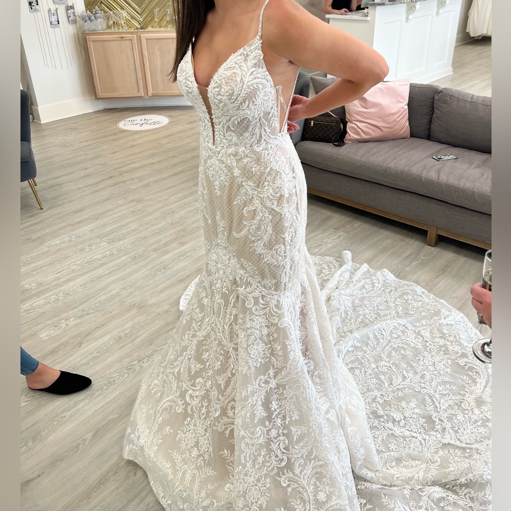 Martina Liana Wedding Dress with Train - Picture 9 of 12
